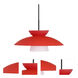 Trilo 15 LED Black Cord Pendant Ceiling Light