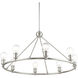 Lansdale 8 Light 34 inch Brushed Nickel Chandelier Ceiling Light
