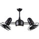 Atlas Dagny-LK 40 inch Matte Black Ceiling Fan, Atlas