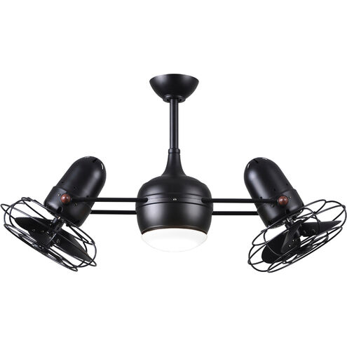 Atlas Dagny-LK 40 inch Matte Black Ceiling Fan, Atlas