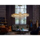 Canada LED 43 inch Gold Chandelier Ceiling Light, Crystal