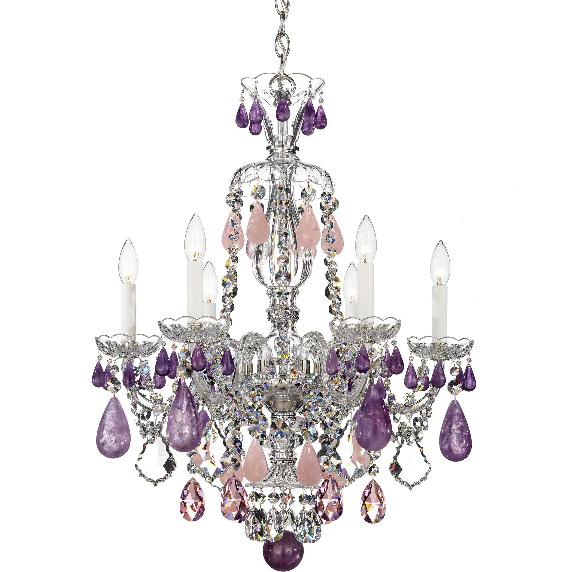 休日限定 5535AM Schonbek Hamilton Silver inch 22 Light 6 Crystal Rock 腕時計(アナログ)