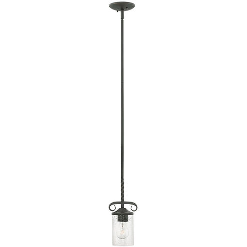 Casa 1 Light 5.25 inch Olde Black Indoor Pendant Ceiling Light in Clear