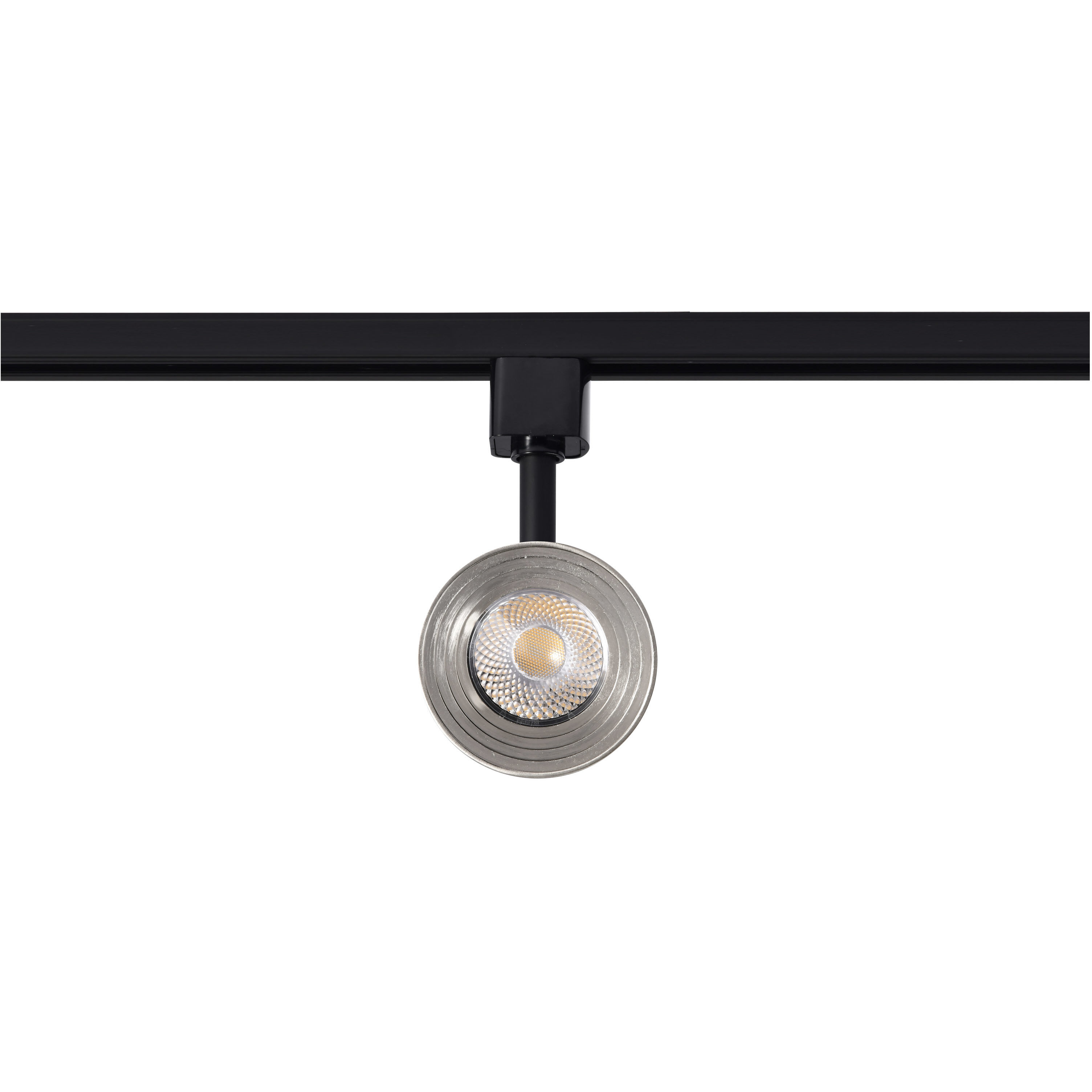 Brentwood 1 Light 120 Matte Black and Brushed Nickel Track Lighting Ceiling Light