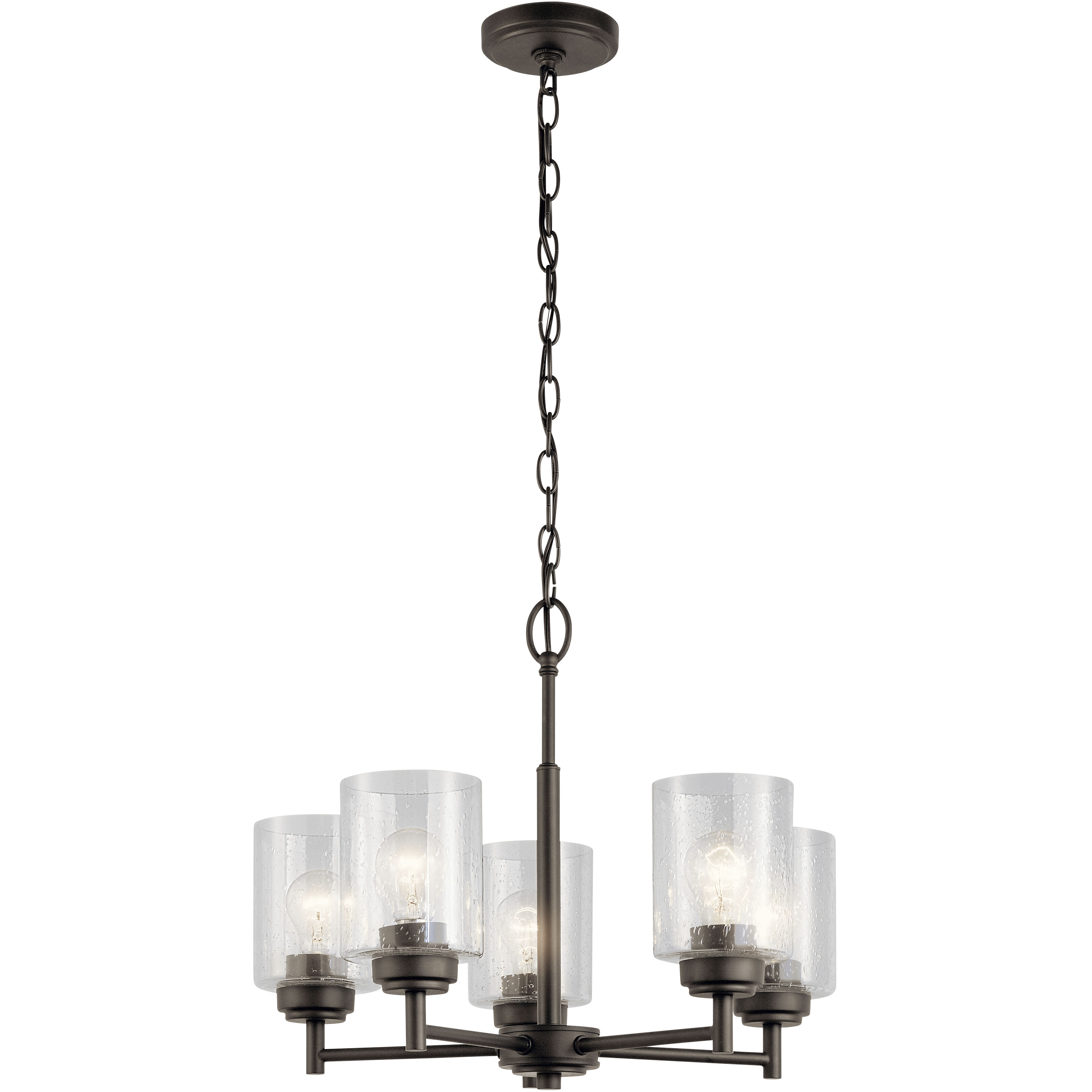 Winslow 5 Light 20 inch Olde Bronze Chandelier 1 Tier Small Ceiling Light, Small