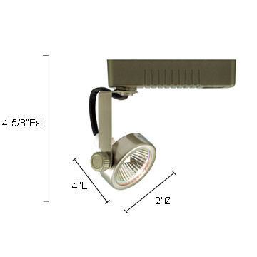 Mini Deco 1 Light 120V Black Track Lighting Ceiling Light