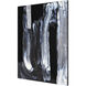 Karaka Silver Leaf and Solid Black Canvas Art