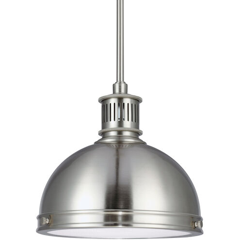 Pratt Street Metal 1 Light 9.5 inch Brushed Nickel Pendant Ceiling Light