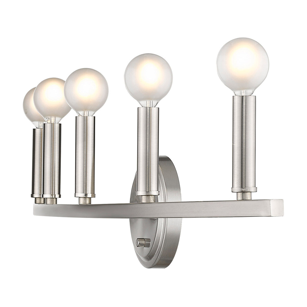 Sawyer 5 Light 32 inch Satin Nickel Vanity Light Wall Light