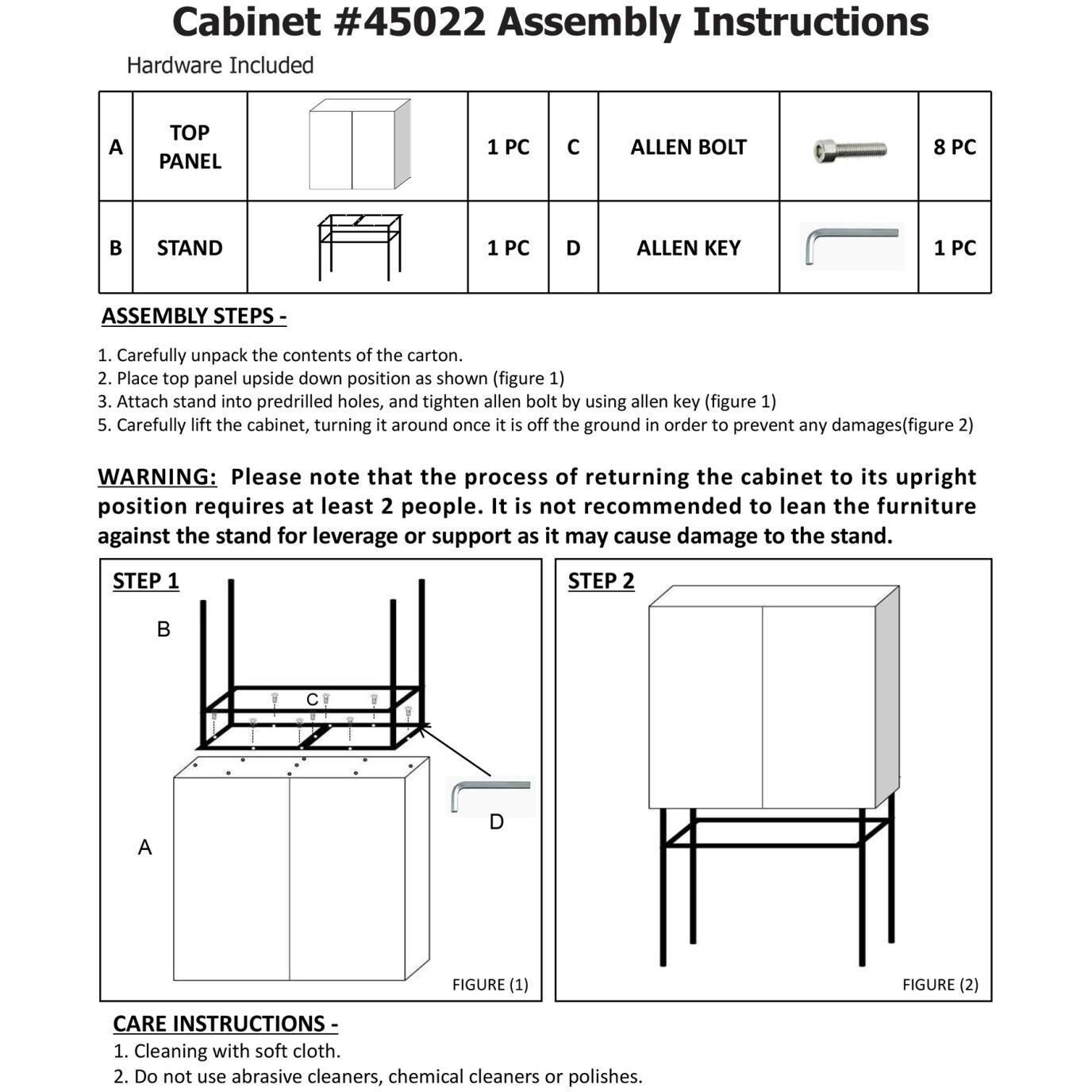 Aurora Nickel Bar Cabinet