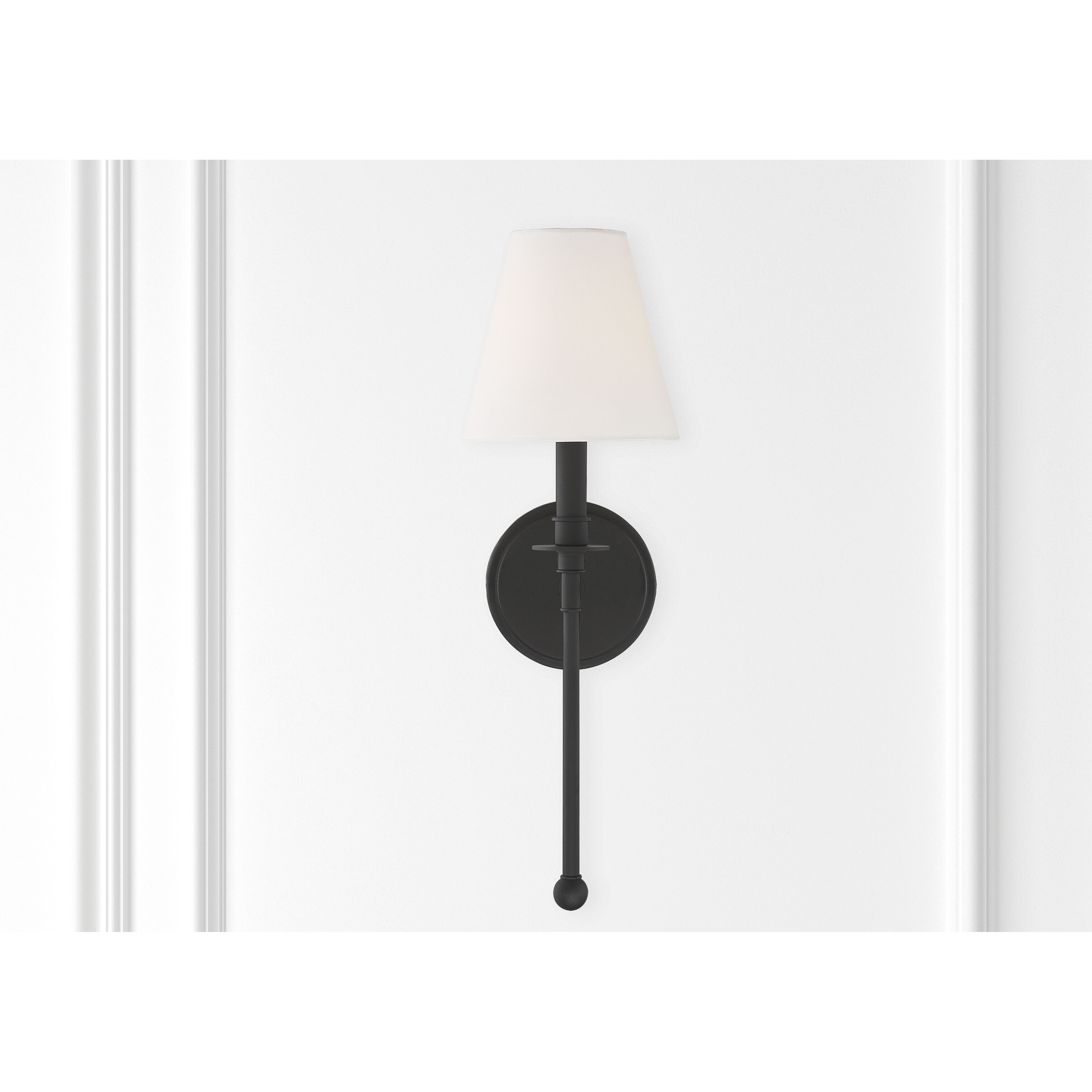 Ottone Way Sconce Wall Light in Black