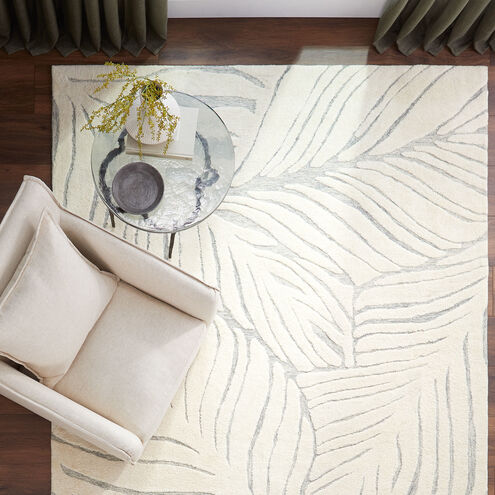 Mitra 90 X 63 inch Light Grey Rug in 5 x 7