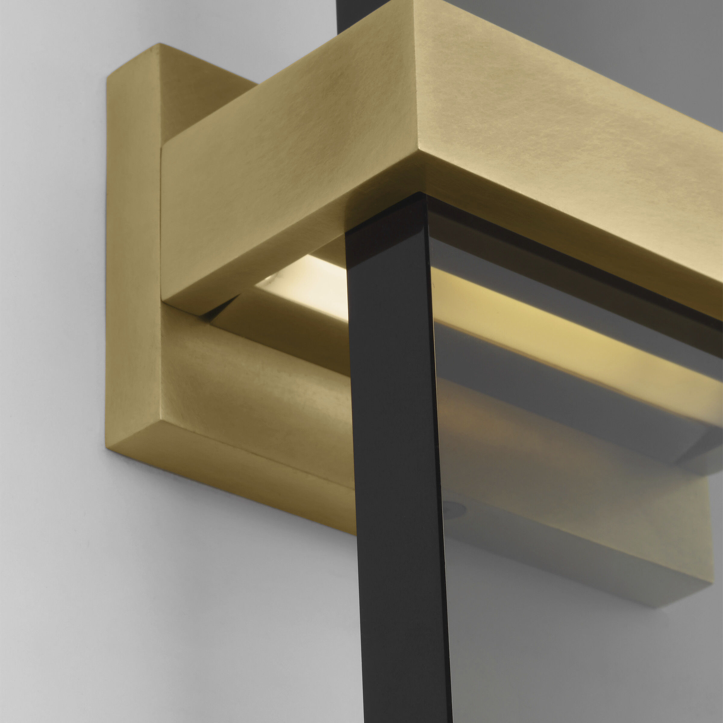 Sean Lavin Flyta LED 3.3 inch Natural Brass ADA Wall Sconce Wall Light in Transparent Smoke Glass