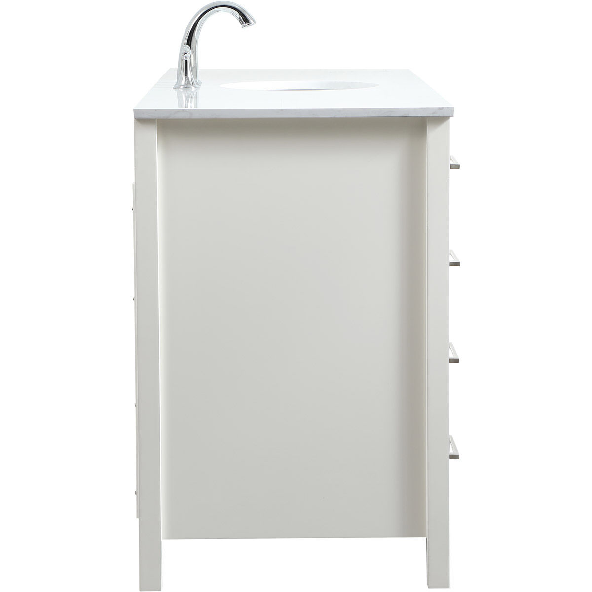 Irene 60 X 22 X 34 inch White Vanity Sink Set