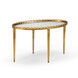 Chelsea House 30 X 18 inch Antique Gold Leaf/Antique Cocktail Table