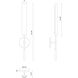 Astrid LED 16.73 inch Metal Shade and Vintage Brass Bath Vanity Wall Light