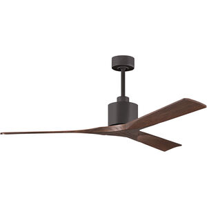 Atlas Nan 60 inch Textured Bronze with Walnut Tone Blades Ceiling Fan