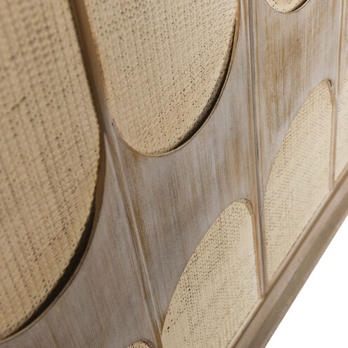 Melrose Light Bisque and White Wash and Taupe Cabinet
