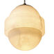 Icarus 5 Light 17.72 inch Antique Brass and Alabaster Chandelier Ceiling Light