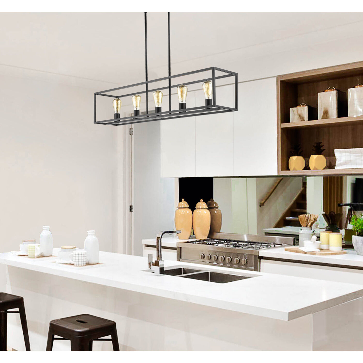 Wesson Island Light Ceiling Light in Matte Black