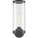 Revolve Ii 1 Light 24.6 inch Clear Glass and Urban Bronze Bath Vanity Wall Light