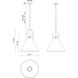 Alora Mood Emerson 1 Light 18 inch Matte Black Pendant Ceiling Light in Smoke Glass
