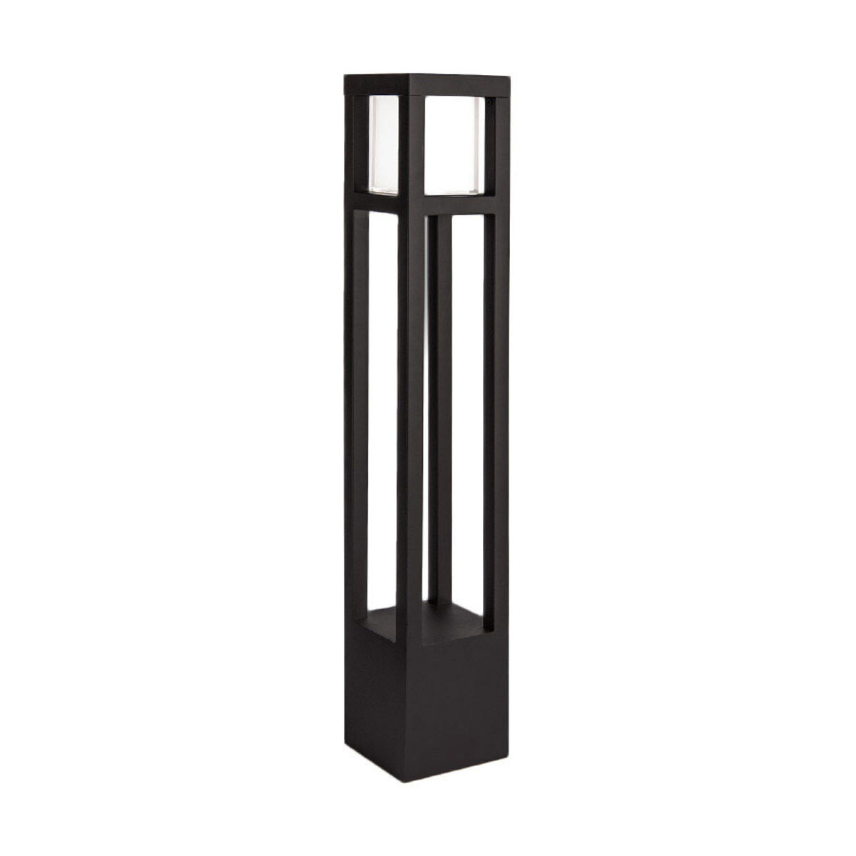 Tower 12 5.5 watt Black Bollard Lighting in 2700K, WAC Landscape