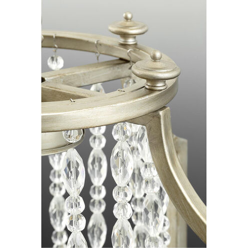 Bradstreet 3 Light 14 inch Silver Ridge Pendant Ceiling Light, Design Series