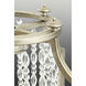 Bradstreet 6 Light 38 inch Silver Ridge Linear Chandelier Ceiling Light, Design Series