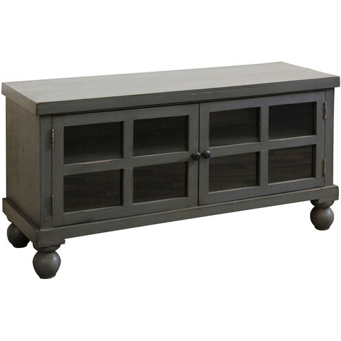 Oren 45.5 inch Charcoal Gray and Antiqued Media Cabinet
