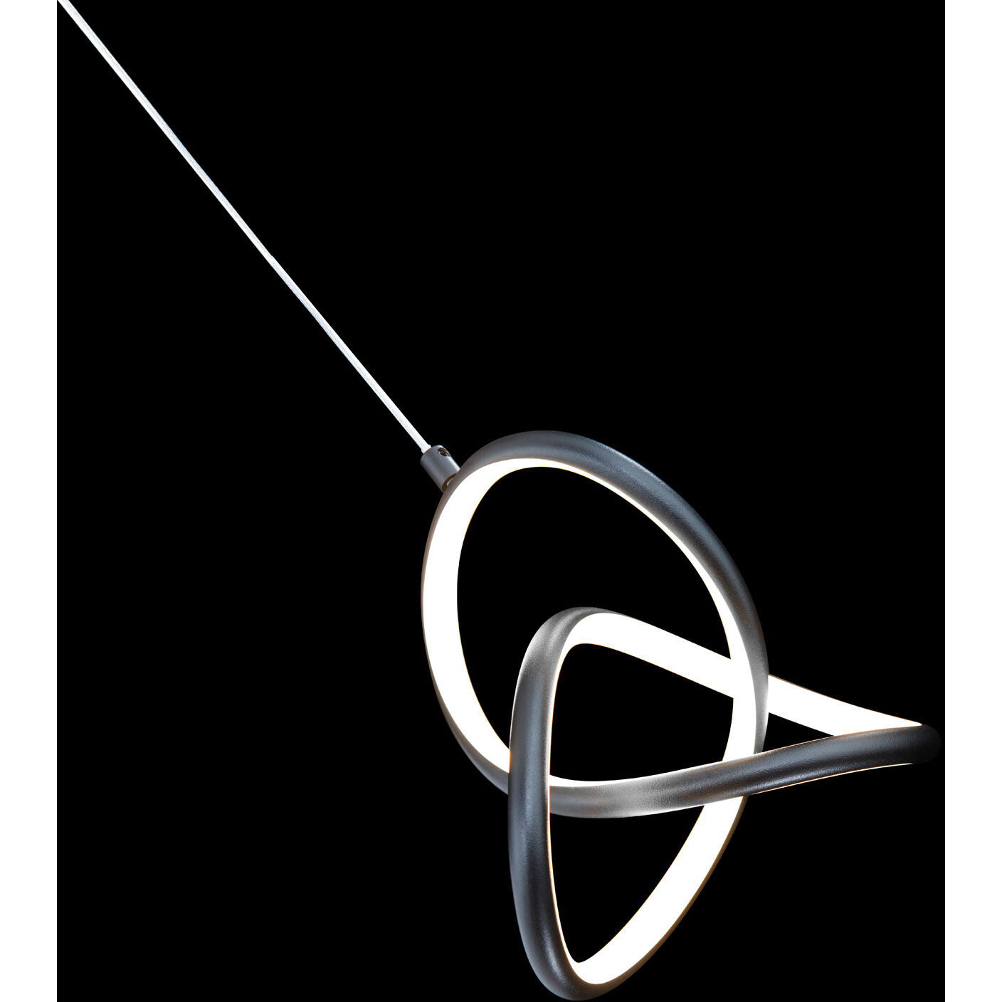 Vornado LED 7.44 inch Black Mini-Pendant Ceiling Light, dweLED