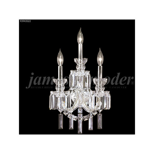 Buckingham 3 Light 12 inch Silver Wall Sconce Wall Light