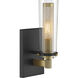 Emmerham 1 Light 5 inch Coal and Soft Brass Wall Sconce Wall Light in Coal/Soft Brass