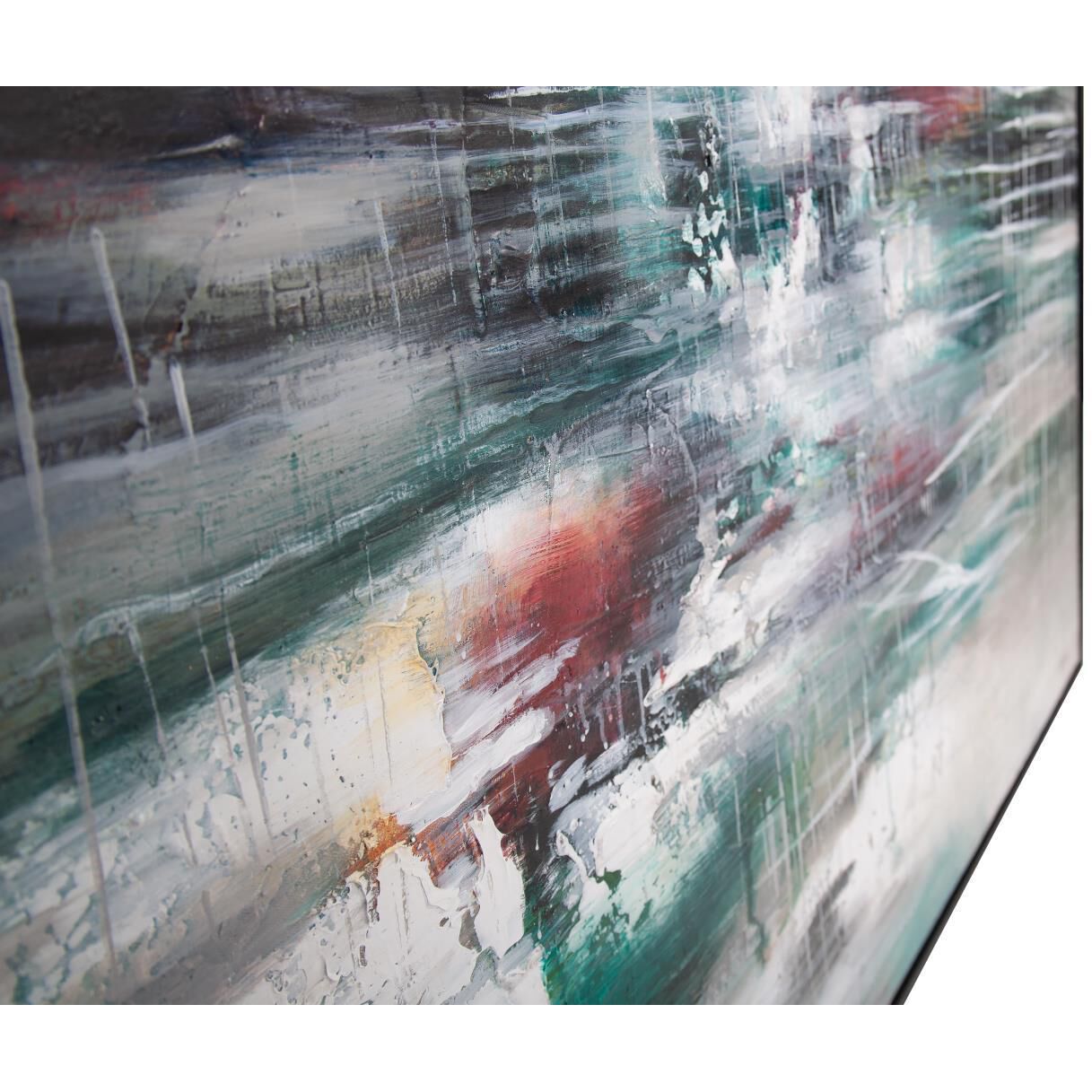 Rustling Of Fall Leaves 61.75 X 41.75 inch Hand Painted Canvas