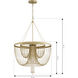 Jezelle LED 34.25 inch Legacy Brass Pendant Ceiling Light