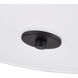 Guyten 2 Light 13 inch Matte Black Indoor Semi-Flush Ceiling Light