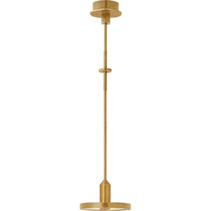 Thomas O'Brien Valen LED 9 inch Hand-Rubbed Antique Brass Pendant Ceiling Light, Small
