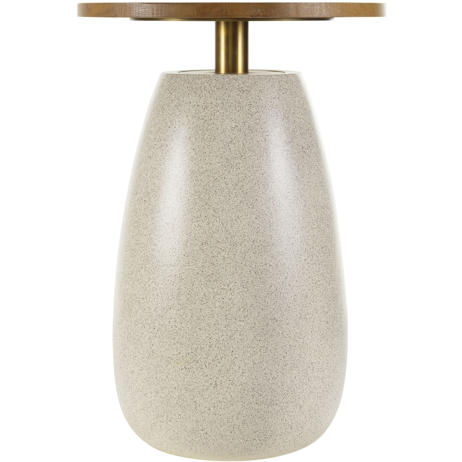 Pupil 25.2 X 17.7 inch Top: Brown; Base: Beige/Gold End Table