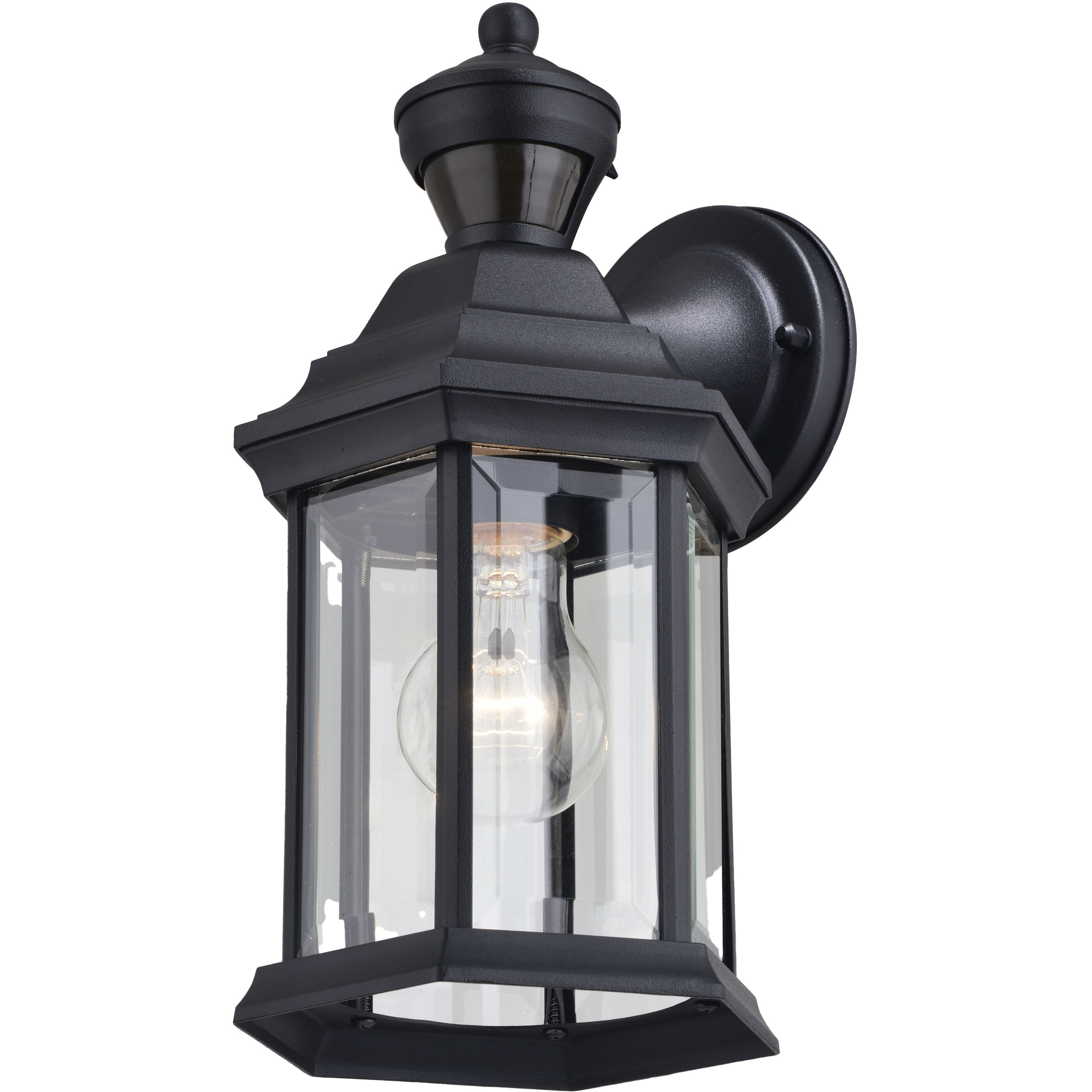 Auburn Textured Black Outdoor Motion Sensor