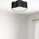 Phlox 3 Light 15 inch Matte Black with Black Flush Mount Ceiling Light