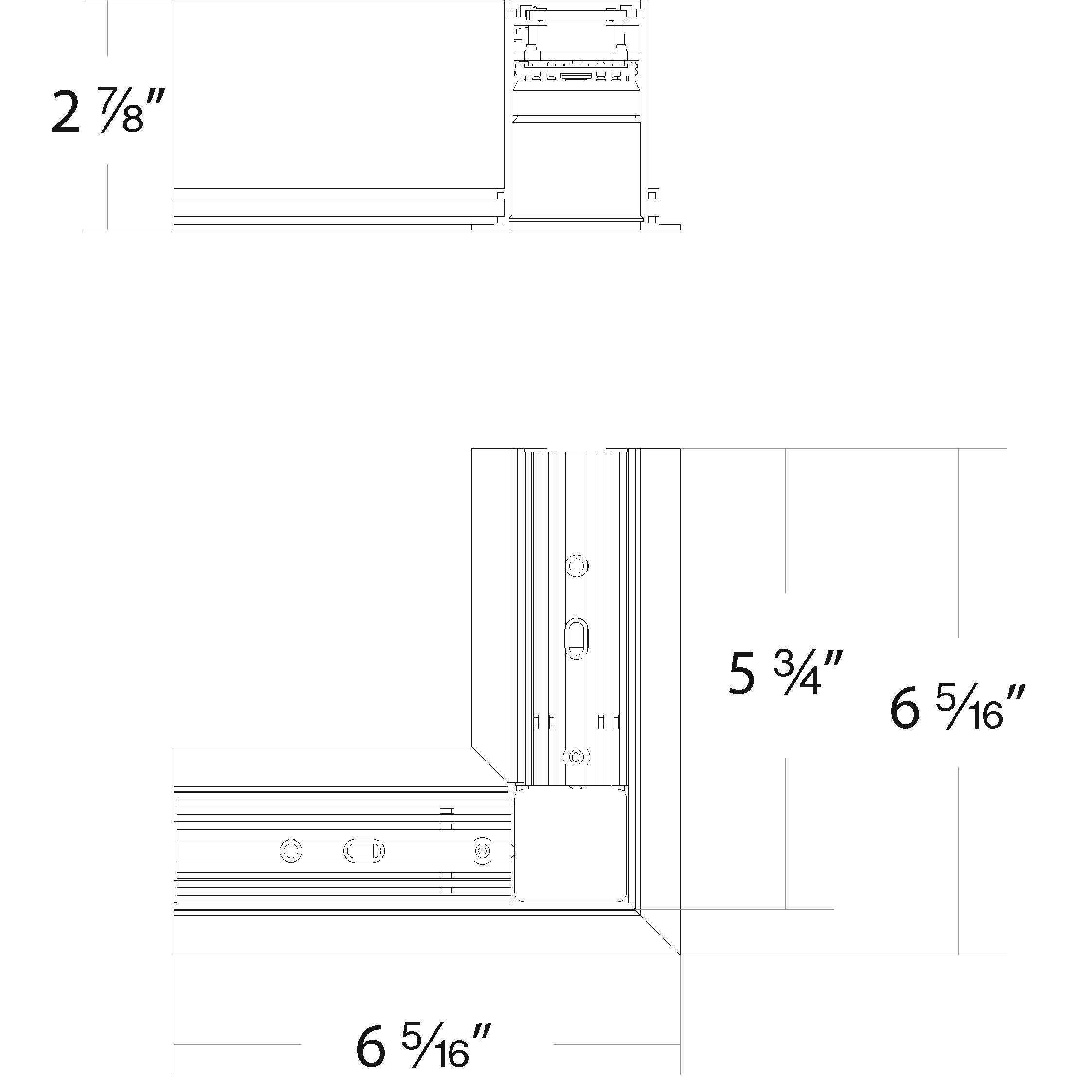 Ventrix White Track Component Ceiling Light