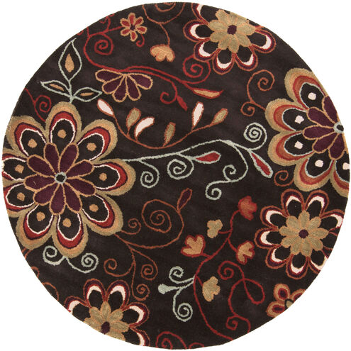 Athena 72 inch Dark Brown/Burgandy/Brown/Camel/Olive/Mustard Handmade Rug, Wool