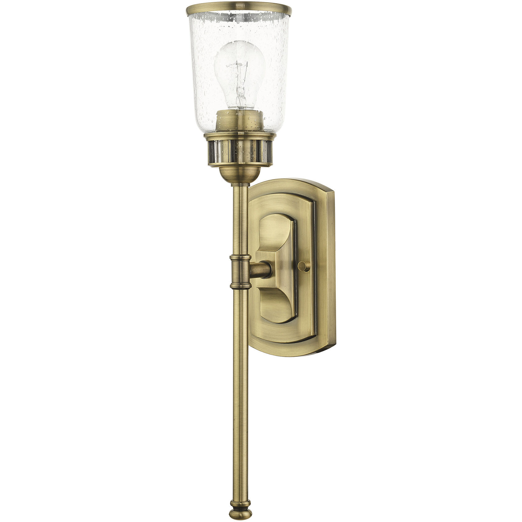 Lawrenceville 1 Light 5 inch Antique Brass Single Sconce Wall Light