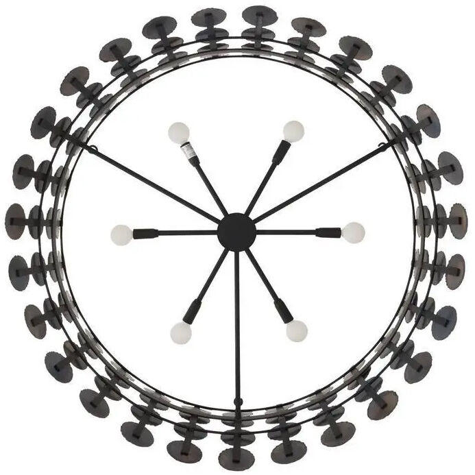 Imperia 6 Light 36 inch Burnt Iron Chandelier Ceiling Light