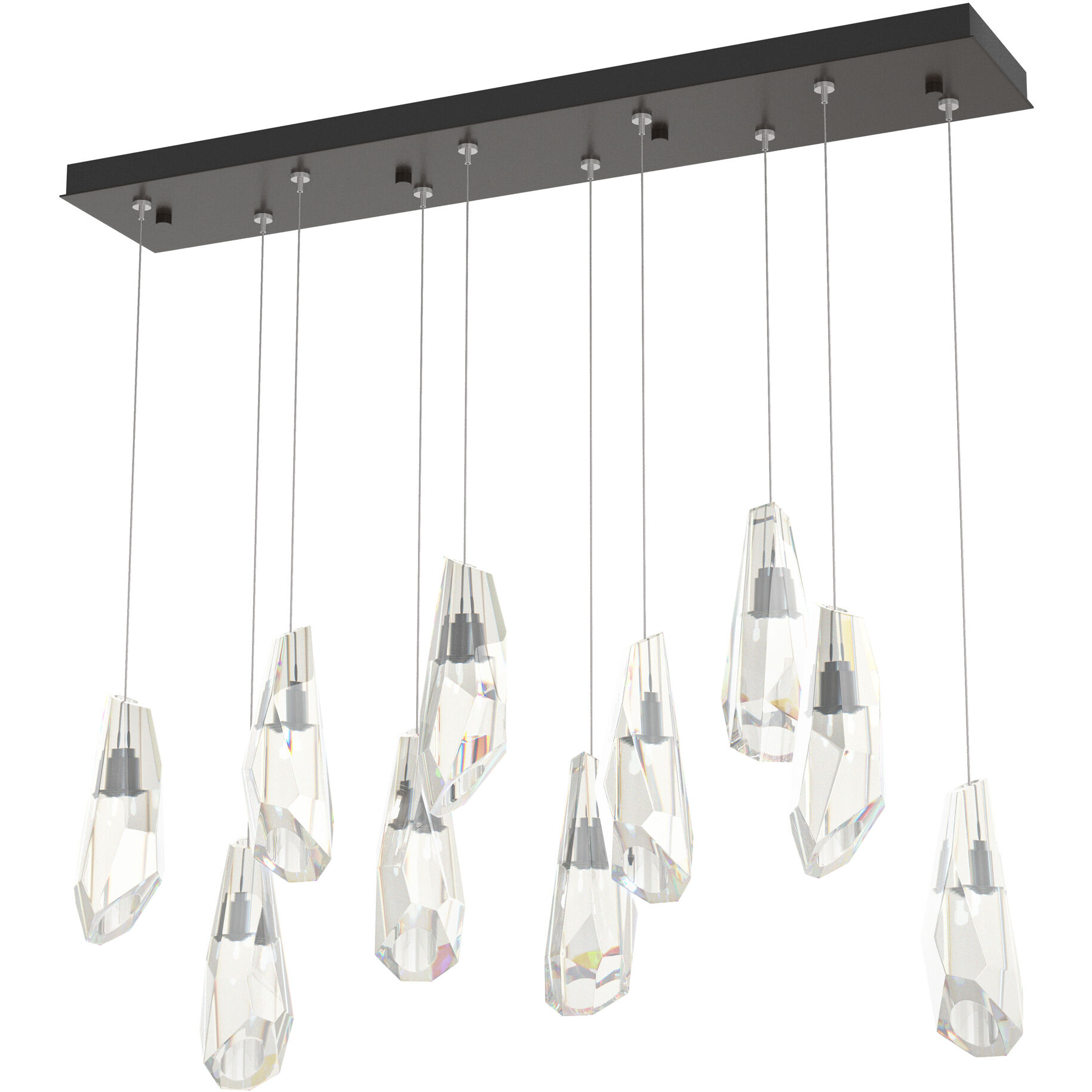 Luma 10 Light 44.5 inch Oil Rubbed Bronze Pendant Ceiling Light, Large