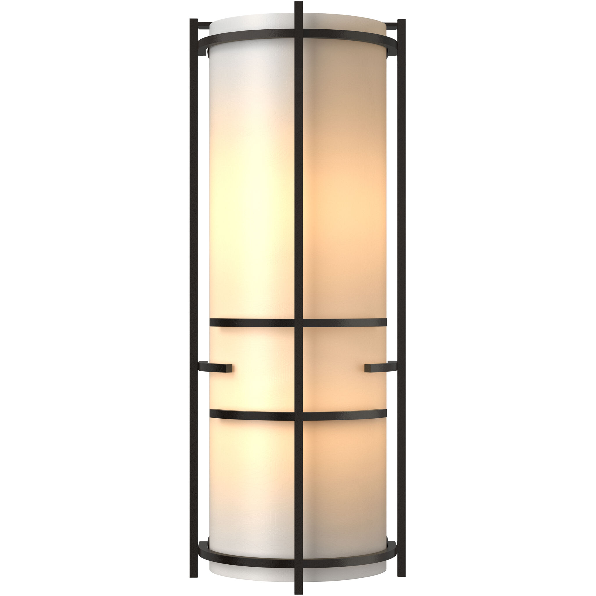 Extended Bars 2 Light 6.75 inch Oil Rubbed Bronze Sconce Wall Light in White Art