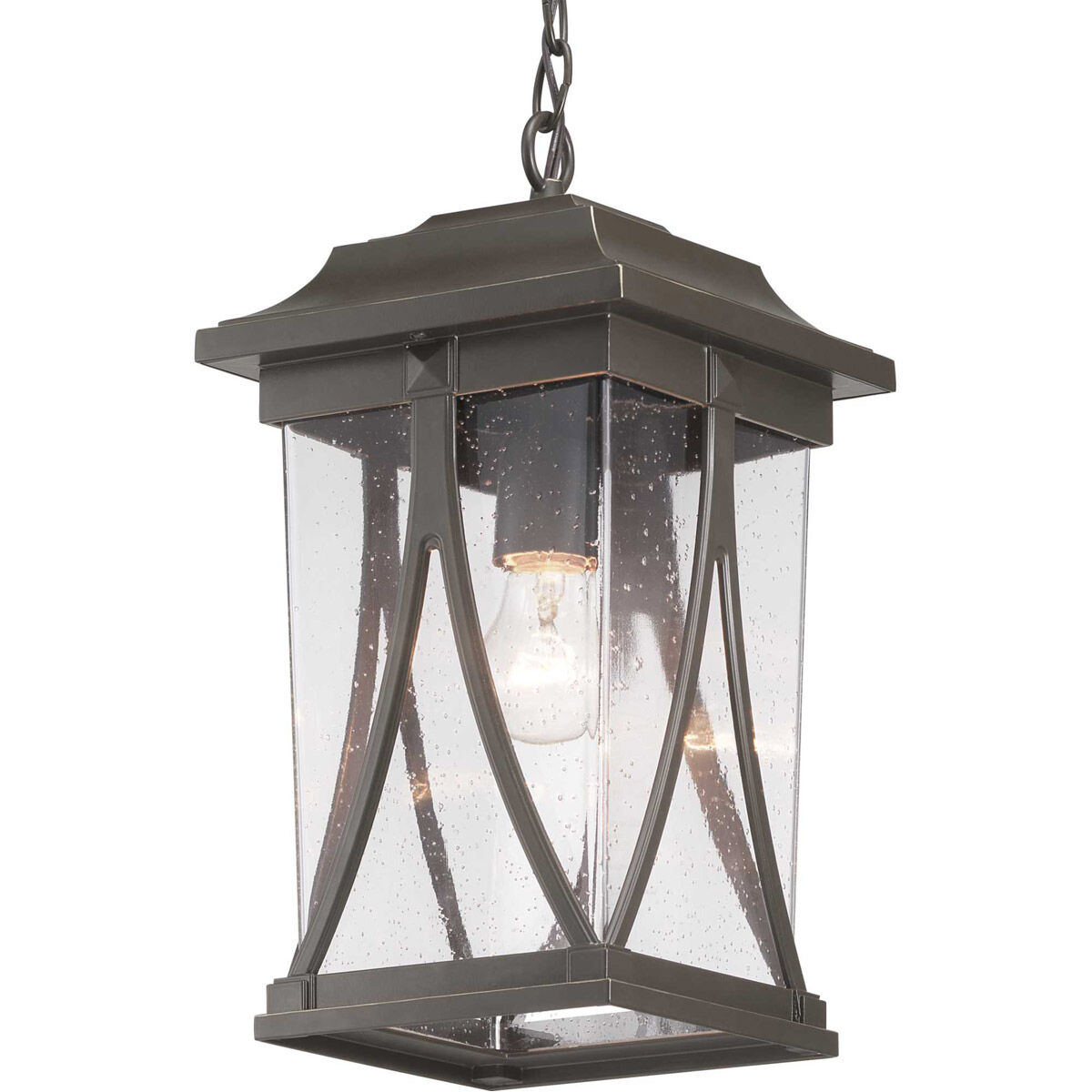 Abbott 1 Light 8 inch Antique Bronze Outdoor Hanging Lantern