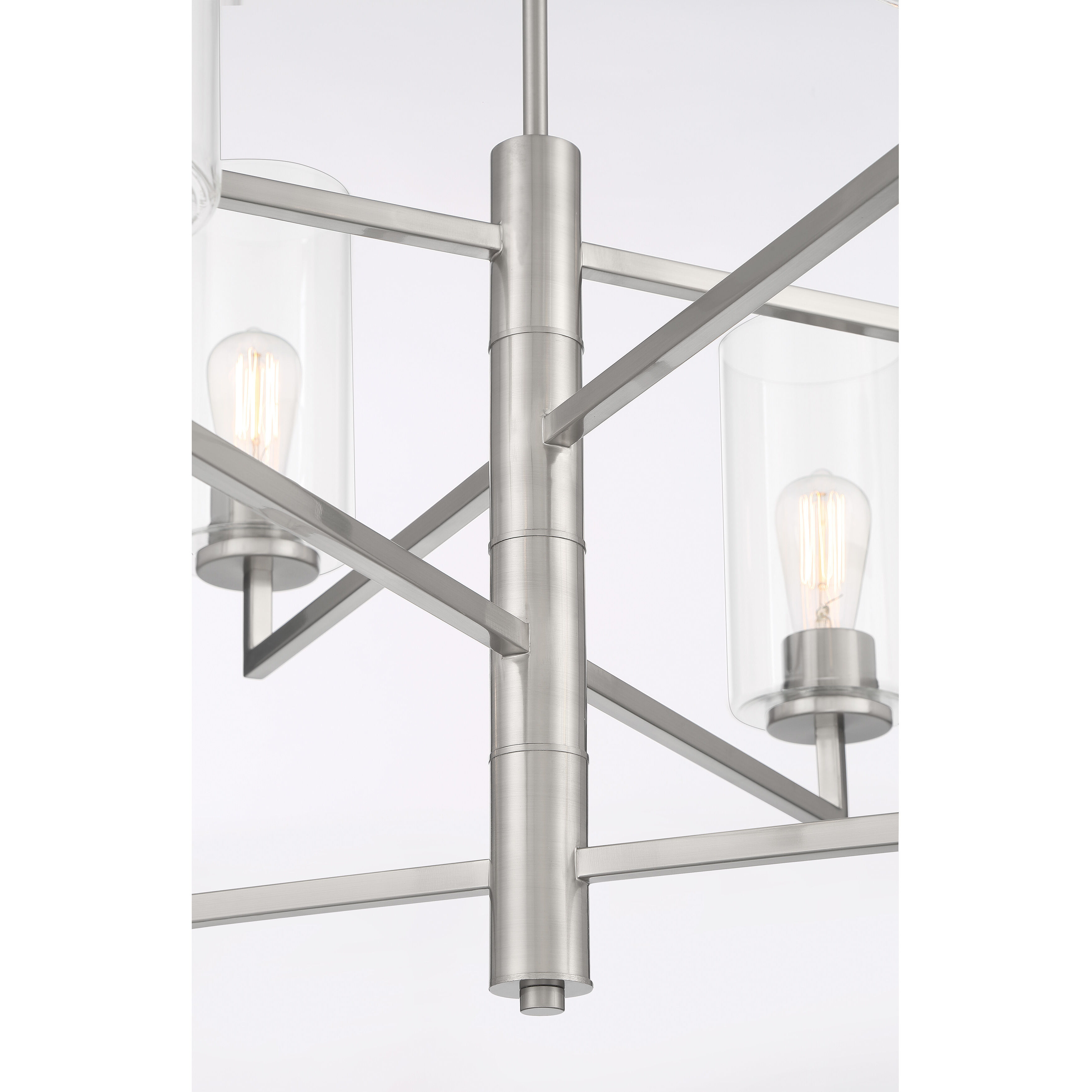 Acacia 8 Light 34.25 inch Brushed Nickel Chandelier Ceiling Light