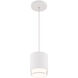 Cloak LED 4.63 inch White Pendant Ceiling Light in 3000K, dweLED