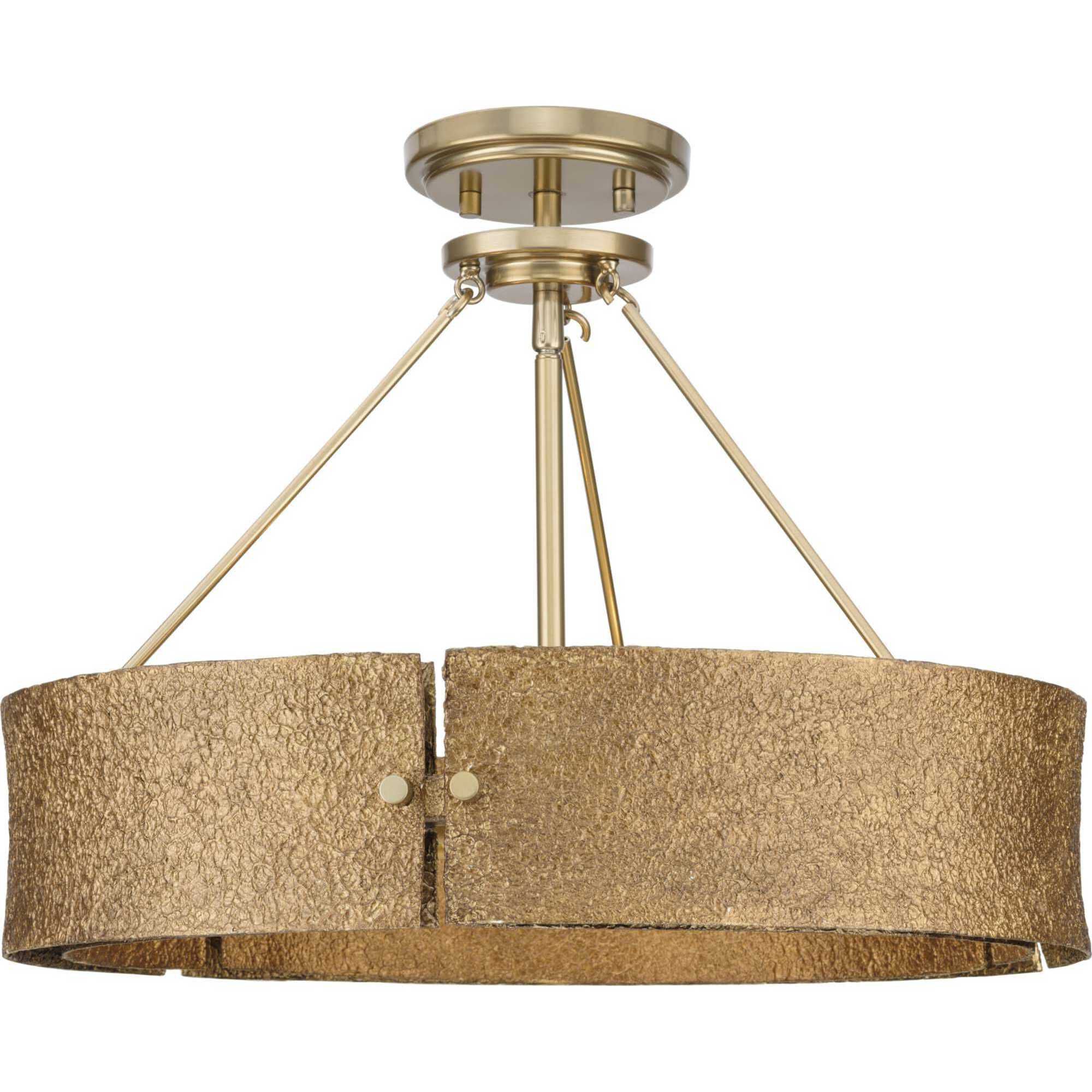 Lusail 4 Light 19 inch Soft Gold Pendant Ceiling Light, Design Series